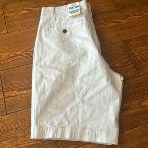 NEW Iron Co. Mens Pale Blue Shorts stretch fabric